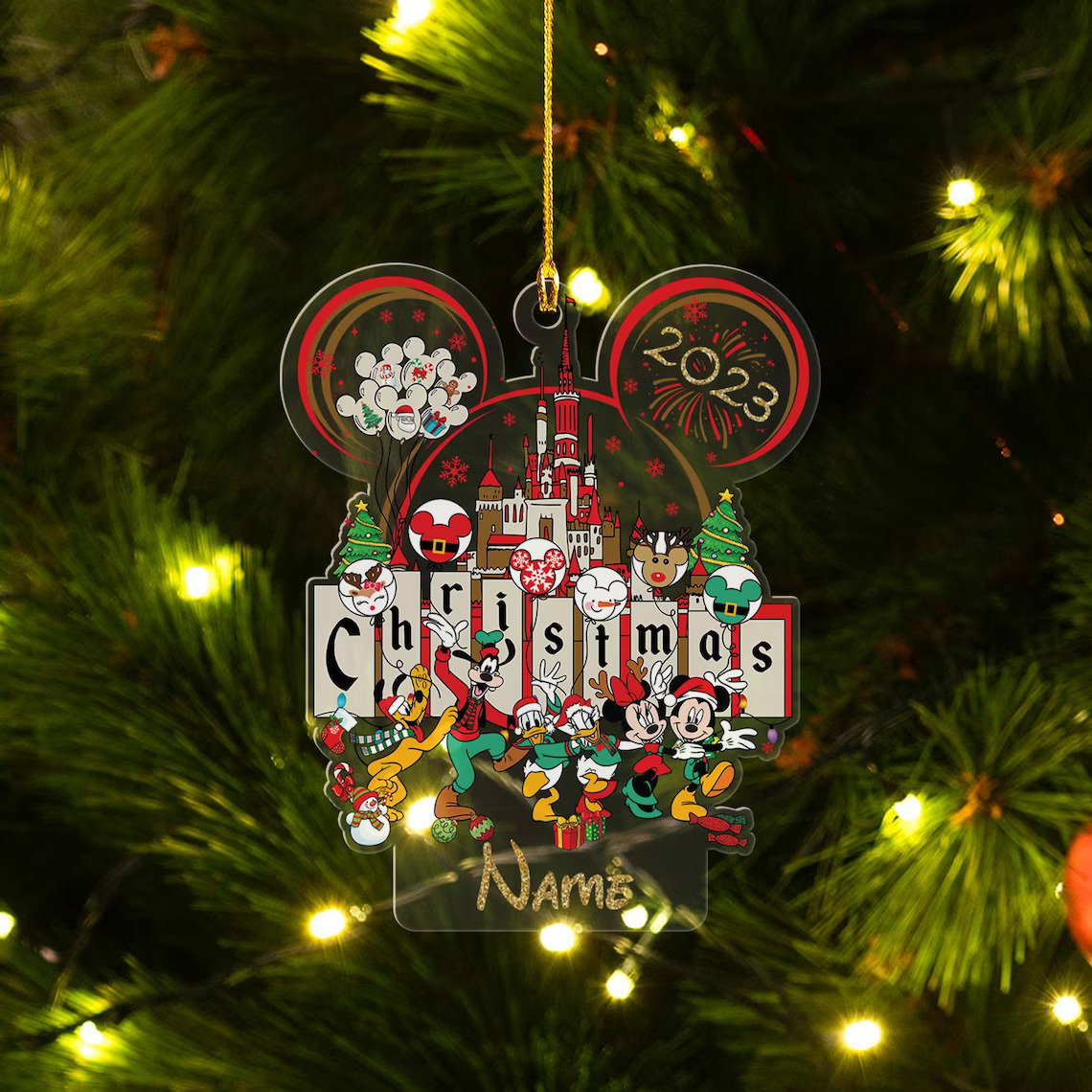 Custom Mickey Mouse Disney Christmas Ornaments Disneyworld