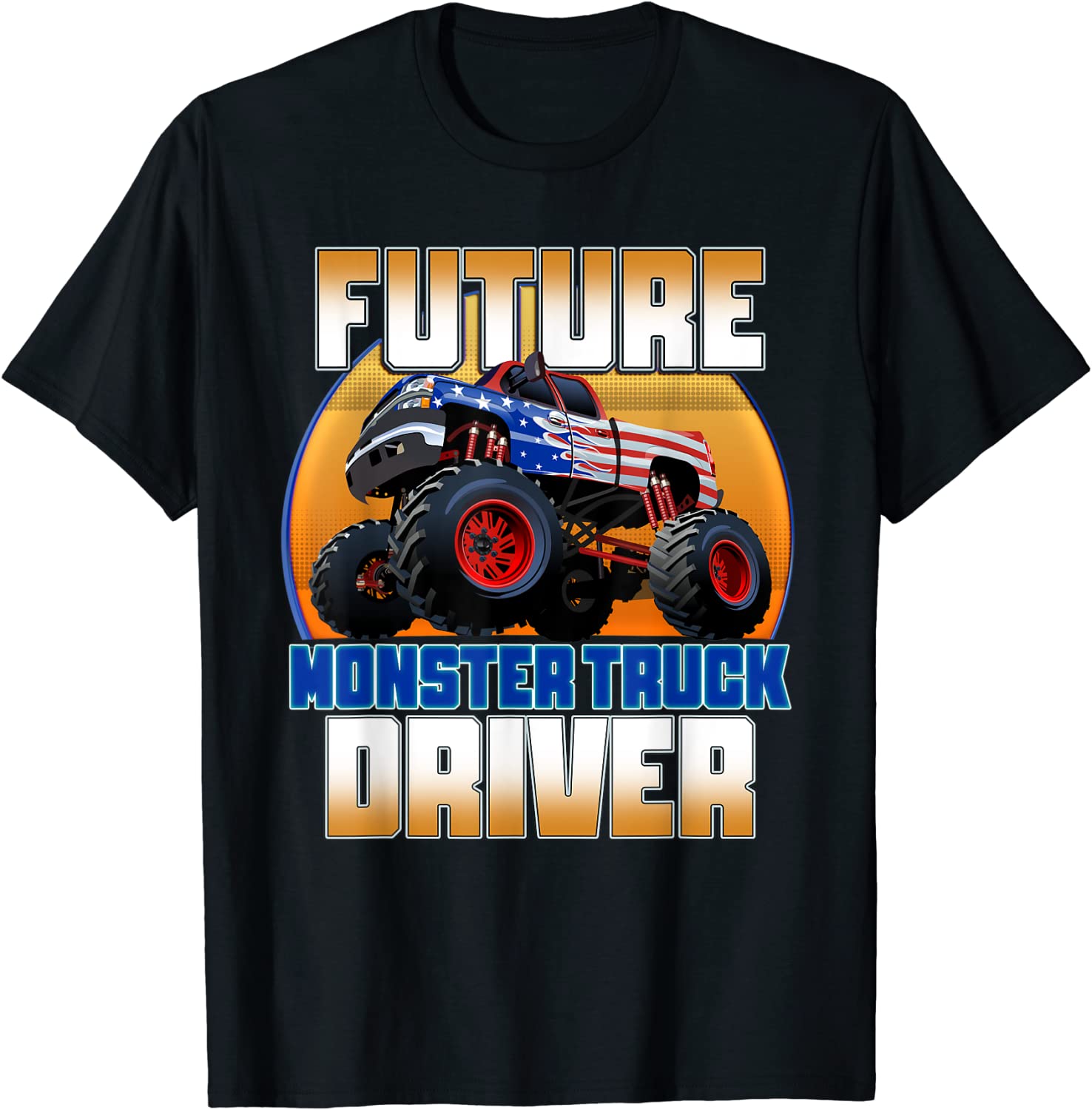 Future Monster Truck Driver Boy's Monster Truck T-Shirt