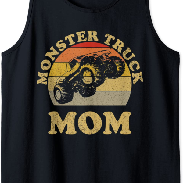 Monster Truck Mom Retro Vintage Monster Truck Shirt Tan
