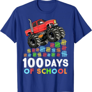 100 Days of School Monster Truck 100th Day of School Bo
