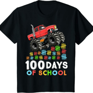 100 Days of School Monster Truck 100th Day of School Bo