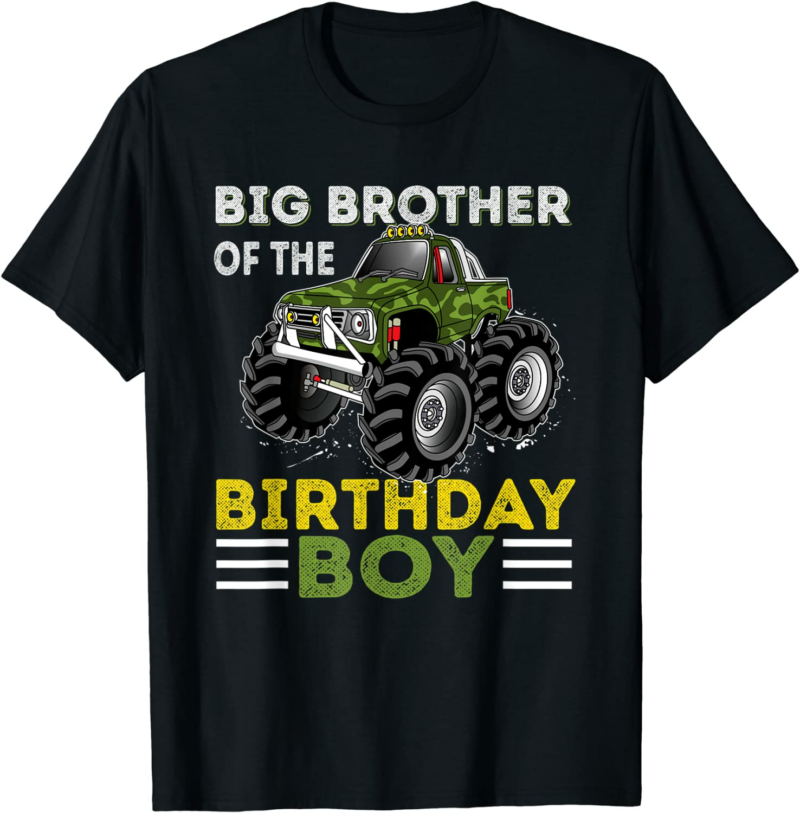 Big Brother of the Birthday Boy Monster Truck Birthday
