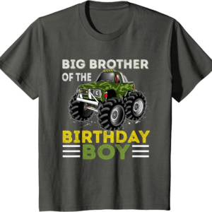 Big Brother of the Birthday Boy Monster Truck Birthday