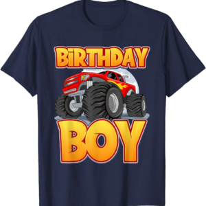 Birthday Boy Cute Monster Truck Boy's Birthday Party T-