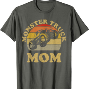 Monster Truck Mom Retro Vintage Monster Truck Shirt T-S
