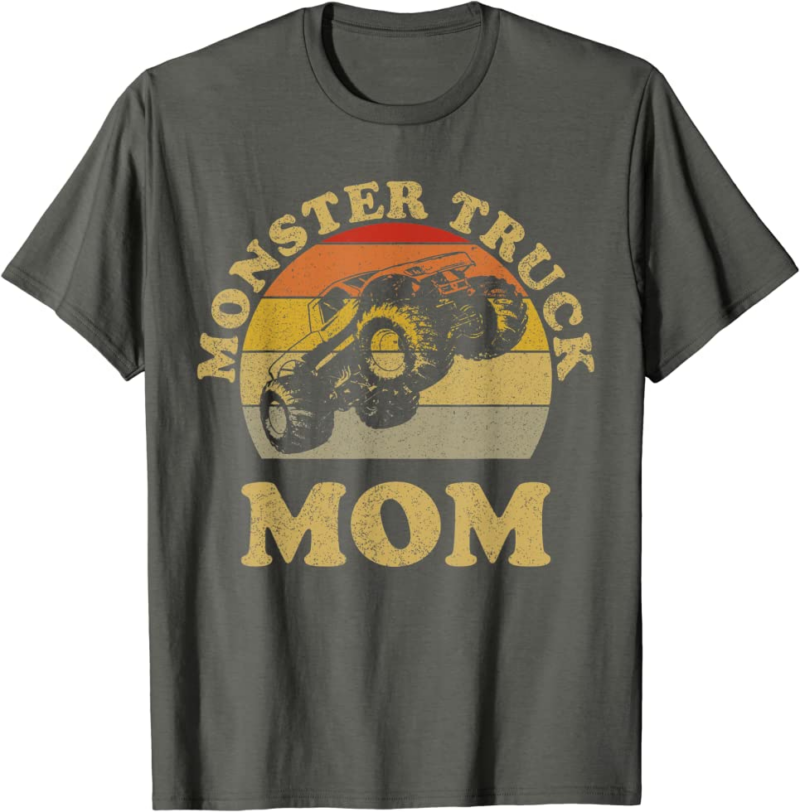 Monster Truck Mom Retro Vintage Monster Truck Shirt T-S