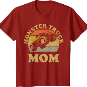 Monster Truck Mom Retro Vintage Monster Truck Shirt T-S