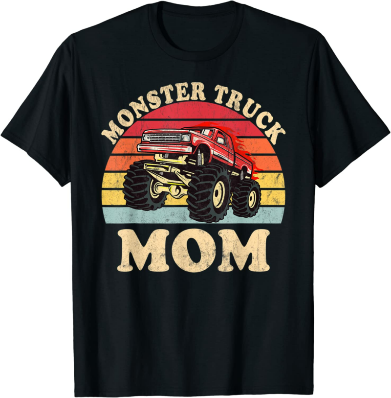 Monster Truck Mom Vintage Monster Truck Retro T-Shirt