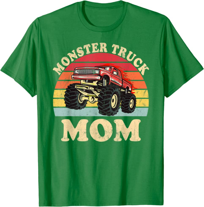 Monster Truck Mom Vintage Monster Truck Retro T-Shirt