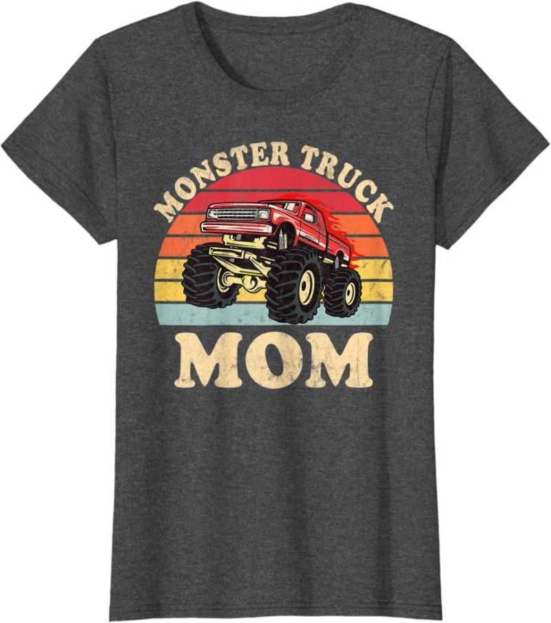 Monster Truck Mom Vintage Monster Truck Retro T-Shirt