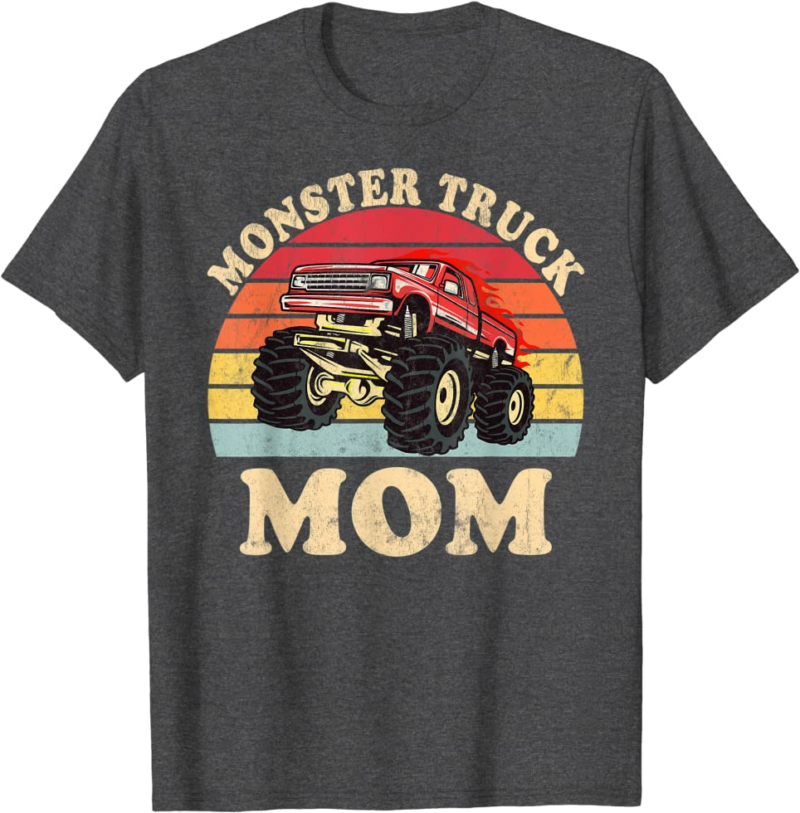Monster Truck Mom Vintage Monster Truck Retro T-Shirt