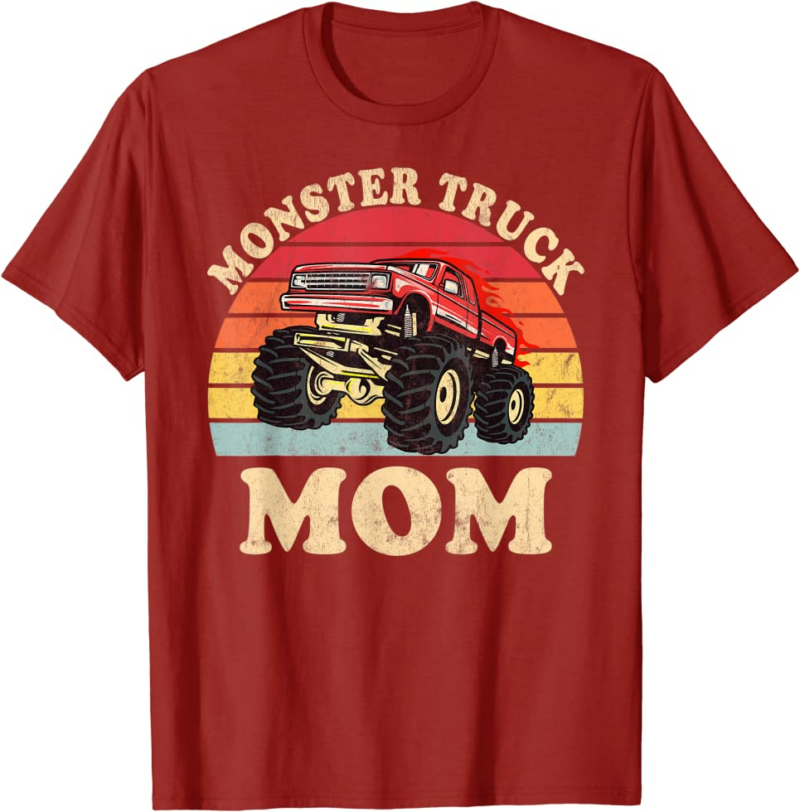Monster Truck Mom Vintage Monster Truck Retro T-Shirt