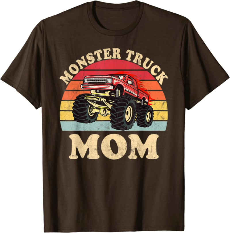 Monster Truck Mom Vintage Monster Truck Retro T-Shirt
