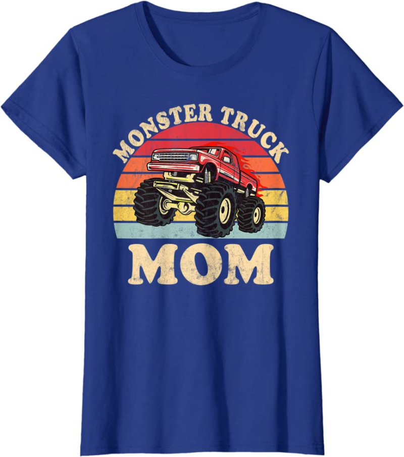 Monster Truck Mom Vintage Monster Truck Retro T-Shirt