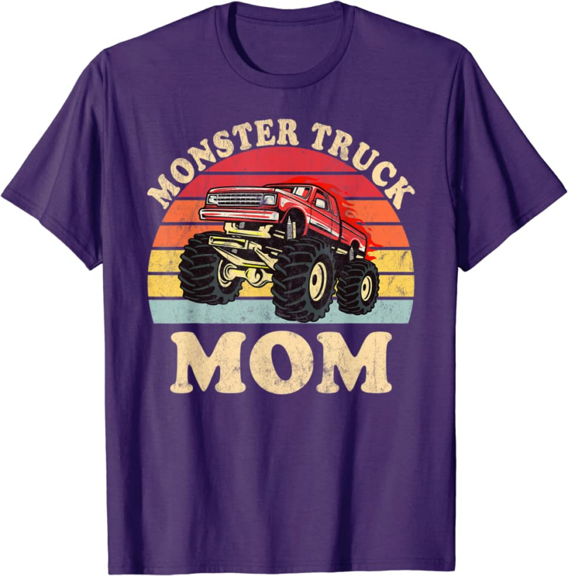 Monster Truck Mom Vintage Monster Truck Retro T-Shirt