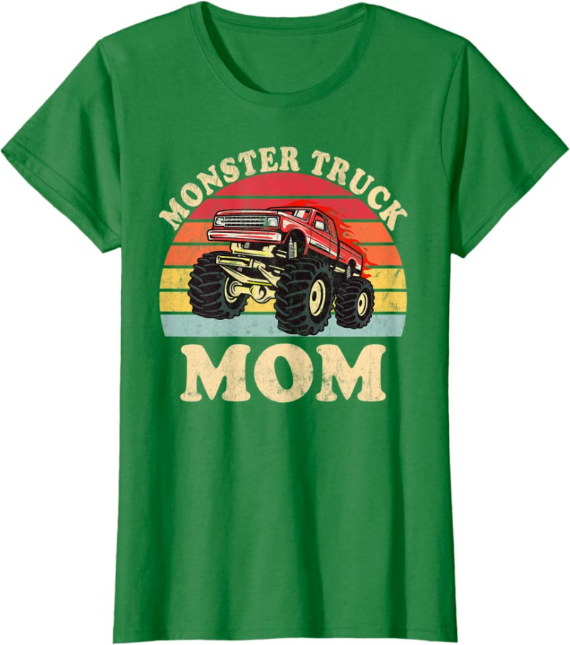 Monster Truck Mom Vintage Monster Truck Retro T-Shirt