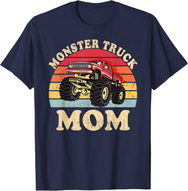 Monster Truck Mom Vintage Monster Truck Retro T-Shirt