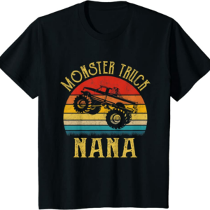 Monster Truck Nana Retro Vintage Monster Truck T-Shirt
