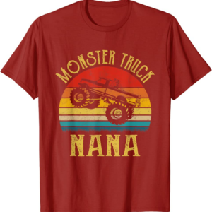 Monster Truck Nana Retro Vintage Monster Truck T-Shirt