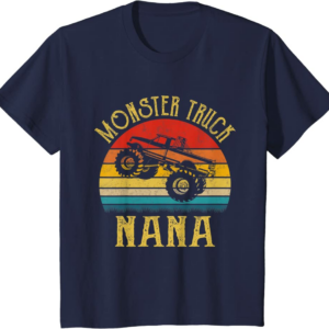 Monster Truck Nana Retro Vintage Monster Truck T-Shirt