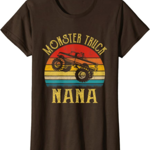 Monster Truck Nana Retro Vintage Monster Truck T-Shirt