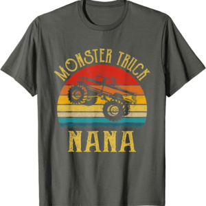 Monster Truck Nana Retro Vintage Monster Truck T-Shirt