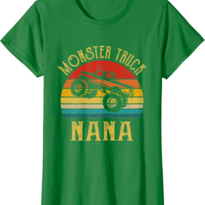 Monster Truck Nana Retro Vintage Monster Truck T-Shirt