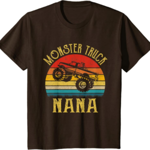 Monster Truck Nana Retro Vintage Monster Truck T-Shirt