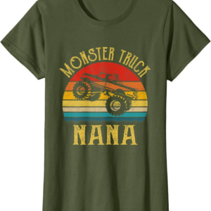 Monster Truck Nana Retro Vintage Monster Truck T-Shirt