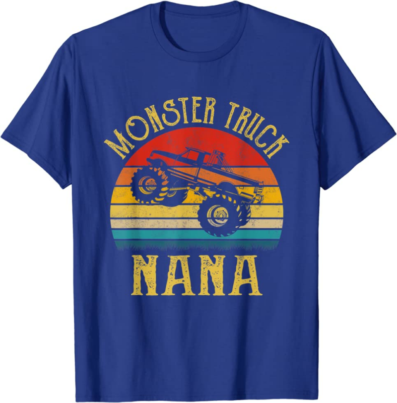 Monster Truck Nana Retro Vintage Monster Truck T-Shirt