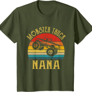 Monster Truck Nana Retro Vintage Monster Truck T-Shirt