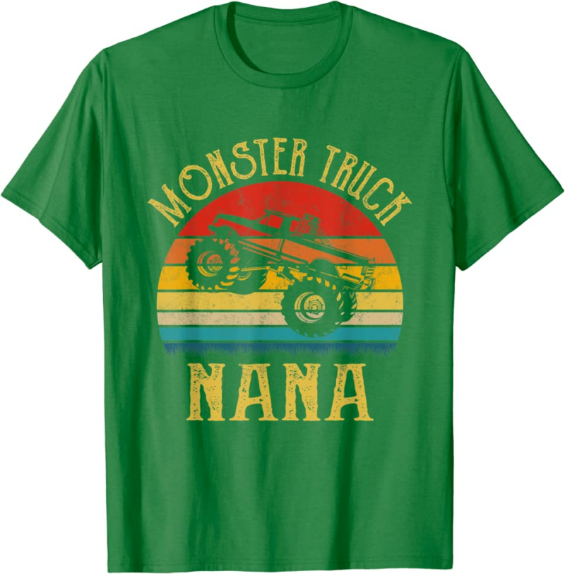 Monster Truck Nana Retro Vintage Monster Truck T-Shirt