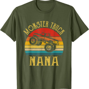 Monster Truck Nana Retro Vintage Monster Truck T-Shirt