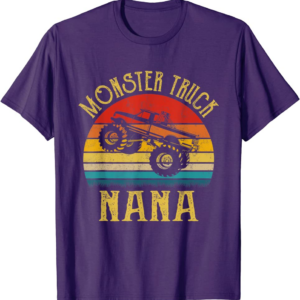 Monster Truck Nana Retro Vintage Monster Truck T-Shirt