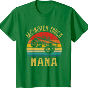Monster Truck Nana Retro Vintage Monster Truck T-Shirt