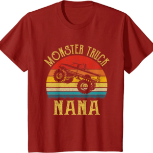 Monster Truck Nana Retro Vintage Monster Truck T-Shirt