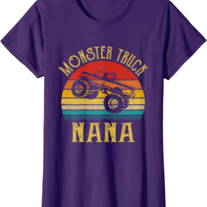 Monster Truck Nana Retro Vintage Monster Truck T-Shirt