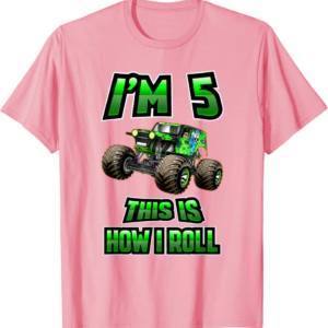 Monster Trucks Are My Jam - 5th Birthday Boy - 5 years 