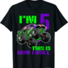 Monster Trucks Are My Jam 5th Birthday Boy 5 years old 
