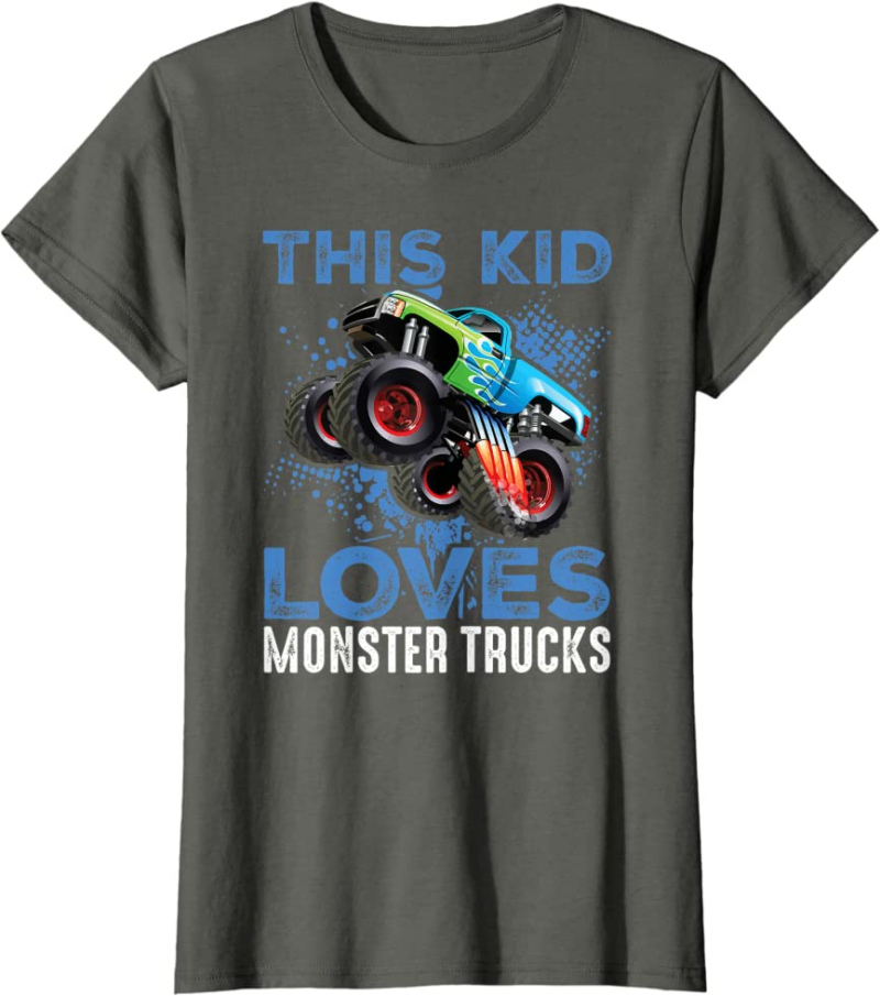 Monster Trucks Are My Jam For Boy T-Shirt