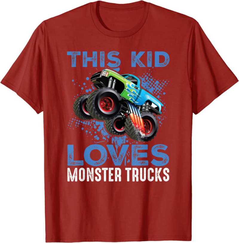Monster Trucks Are My Jam For Boy T-Shirt