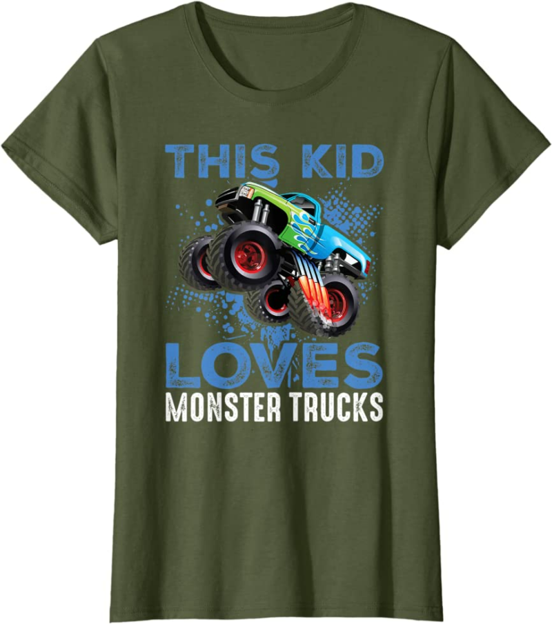 Monster Trucks Are My Jam For Boy T-Shirt