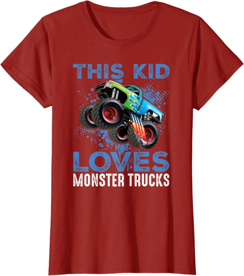 Monster Trucks Are My Jam For Boy T-Shirt
