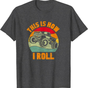 Retro Monster Truck Driver Offroad Vehicles Motorsport 