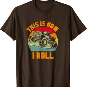 Retro Monster Truck Driver Offroad Vehicles Motorsport 