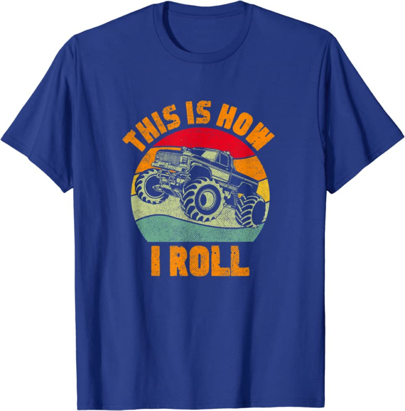 Retro Monster Truck Driver Offroad Vehicles Motorsport