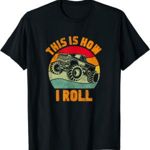 Retro Monster Truck Driver Offroad Vehicles Motorsport