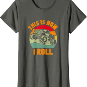 Retro Monster Truck Driver Offroad Vehicles Motorsport 
