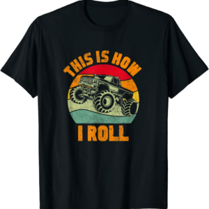 Retro Monster Truck Driver Offroad Vehicles Motorsport 