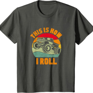 Retro Monster Truck Driver Offroad Vehicles Motorsport 